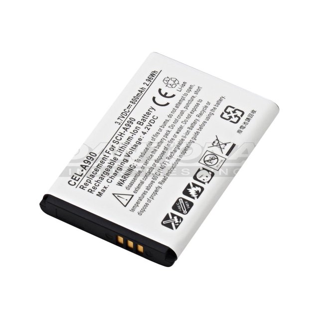 Dantona Industries CEL-A990 3.7V Lithium Ion 850 mAh Replacement Cell Phone Battery