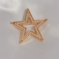 thumbnail image 2 of Double C Brooch, Suit Pearl Pin, Five-pointed Star Jewelry, 2 of 4