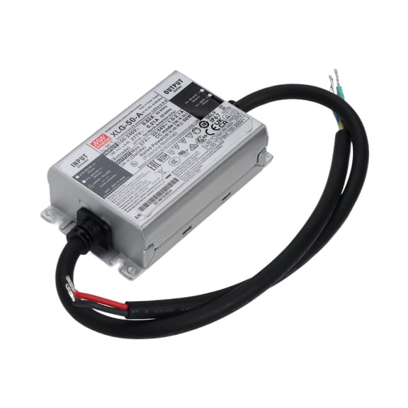 XLG-50-A 50W IP67 LED Driver, Constant Power, 22-54V, 1A, for Outdoor LED Lighting