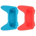 thumbnail image 3 of Kit de empuñadura cómoda y resistente al desgaste con 2 almohadillas protectoras para el controlador OLED de Switch (rojo y azul), 3 of 14