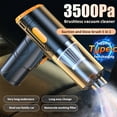 thumbnail image 4 of Hxlamzoo Handheld Car Vacuum Cleaner with 3500Pa Powerful Suction - USB Rechargeable Mini Dust Buster for Quick Car Cleaning, 1200mAh Battery, 150ml Capacity, 4 of 8