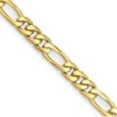 thumbnail image 4 of Auriga Fine Jewelry 14K Yellow Gold 7.8mm Solid Figaro 8.5 inch Bracelet for Women, 4 of 6