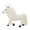 White, variant on BESTSKY Horse Toys,32*26cm Cute Pony Toy Horse Stuffed Animal,Gentle Fabric Feel Playful Adjustable Legs Horse,Brown