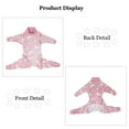thumbnail image 5 of Large Dog Warm Jumpsuit, Winter Dog Pajamas, Dog Cold Weather Coat Luminous Outfit, Anti-Shedding Bodysuit for Medium Large Dogs Pink, 5 of 7