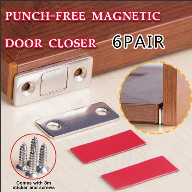 PEONAVET Door Closer Punch--thin Door Magnetic Suction Sliding Door Super