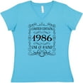 thumbnail image 3 of Inktastic Limited Edition 1986 One of a Kind Women's V-Neck T-Shirt, 3 of 5