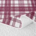 thumbnail image 5 of Manfei Vintage Plaid Quilt King,Retro Grid King Coverlet Set,Red,3-Piece,1 Bedspread and 2 Pillowcases, 5 of 7