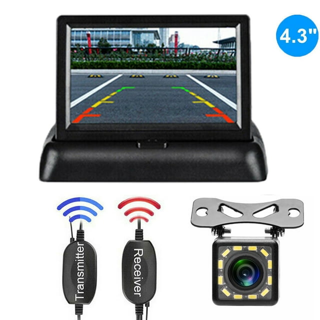 Wireless Car Portable Backup Camera Rear View Hd Parking System Night 