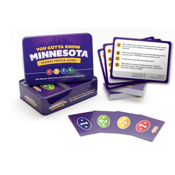 Sports Trivia Game You Gotta Know Minnesota Minnesota Sports History Including Pro Football Baseball Basketball Hockey And More Walmart Com