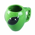 thumbnail image 3 of Taza de Cerámica Brillante con Diseño de Alien HappyWare 100155, 3 of 4