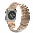 thumbnail image 6 of FIEWESEY for Apple Watch Band 38mm Replacement Solid Stainless Steel Link Bracelet Band Strap with Durable Folding Clasp Watch Strap Compatible for 38 mm Apple Watch Series SE 6 5 4 3 2 1(Rose Gold), 6 of 7