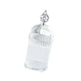 thumbnail image 4 of Tarro de almacenamiento Tenedor Contenedor de almacenamiento Decoración del hogar con tapa Cuchara de café Tenedor de postre borde plateado transparente, 4 of 9