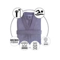 thumbnail image 4 of Bata de Baño Unisex TexBen Microfibra Gris claro, 4 of 4