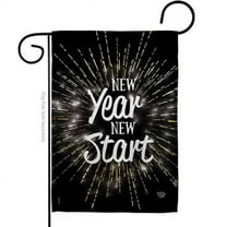 Ornament Collection G192046-BO 13 x 18.5 in. New Year Start Garden Flag with Winter Double-Sided Decorative Vertical Flags House Decoration Banner Yard Gift
