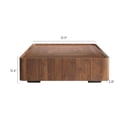 thumbnail image 3 of ENSHUI Mid Century Walnut Coffee Table with Storage Drawers and Non-Slip Feet, 31.5" Modern Solid Wood Coffee Table for Living Room, Fully Assembled, 3 of 9