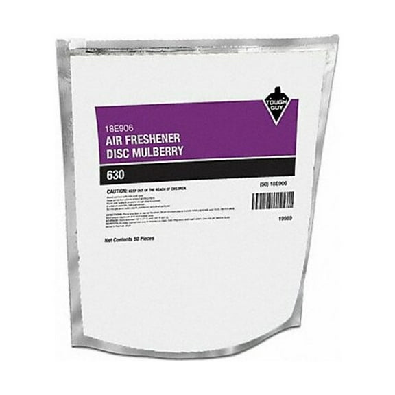Tough Guy Air Freshner Disc,Mulberry,PK50 18E906