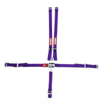 Racequip 709059RQP 5 Point Harness Latch and Link SFI 16.2 Pull Up Adjust Purple