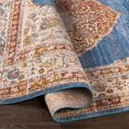 thumbnail image 5 of Mark&Day Area Rugs, 9x13 Winthrop Harbor Traditional Denim Area Rug, Blue Orange Yellow Carpet for Living Room, Bedroom or Kitchen (8'10" x 13'), 5 of 7