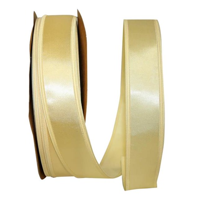 Reliant Ribbon 5102W-927-09C 10.5 in. 100 Yards Dyna Satin EZ Wired Edge Ribbon, Maize