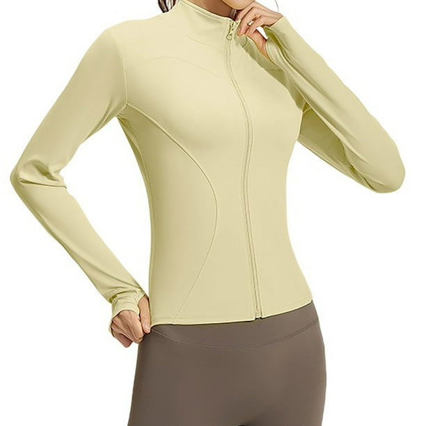 Abrigo de yoga para mujer, transpirable, para correr, fitness y deportes, top moldeador, tops para mujer