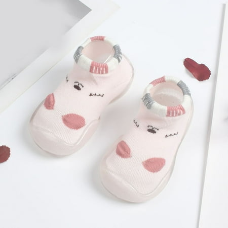 

CAICJ98 Toddler Shoes Summer and Autumn Comfortable Toddler Shoes Cute Cartoon Pattern Children Mesh Breathable Floor Toddler Girl Shoe Pink