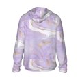 thumbnail image 3 of Kll Lavender Glitter Foil Stripes Print Men'S Women’s Upf 50+ Sun Protection Outdoor Hoodie Jacket Long Sleeve Fishing Hiking Performance Shirt- Large, 3 of 8