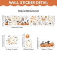 thumbnail image 6 of Halloween Window Clings 56Pcs Cute Ghost Pumpkin Reusable Static Stickers Decals for Glass Decor, 6 of 6