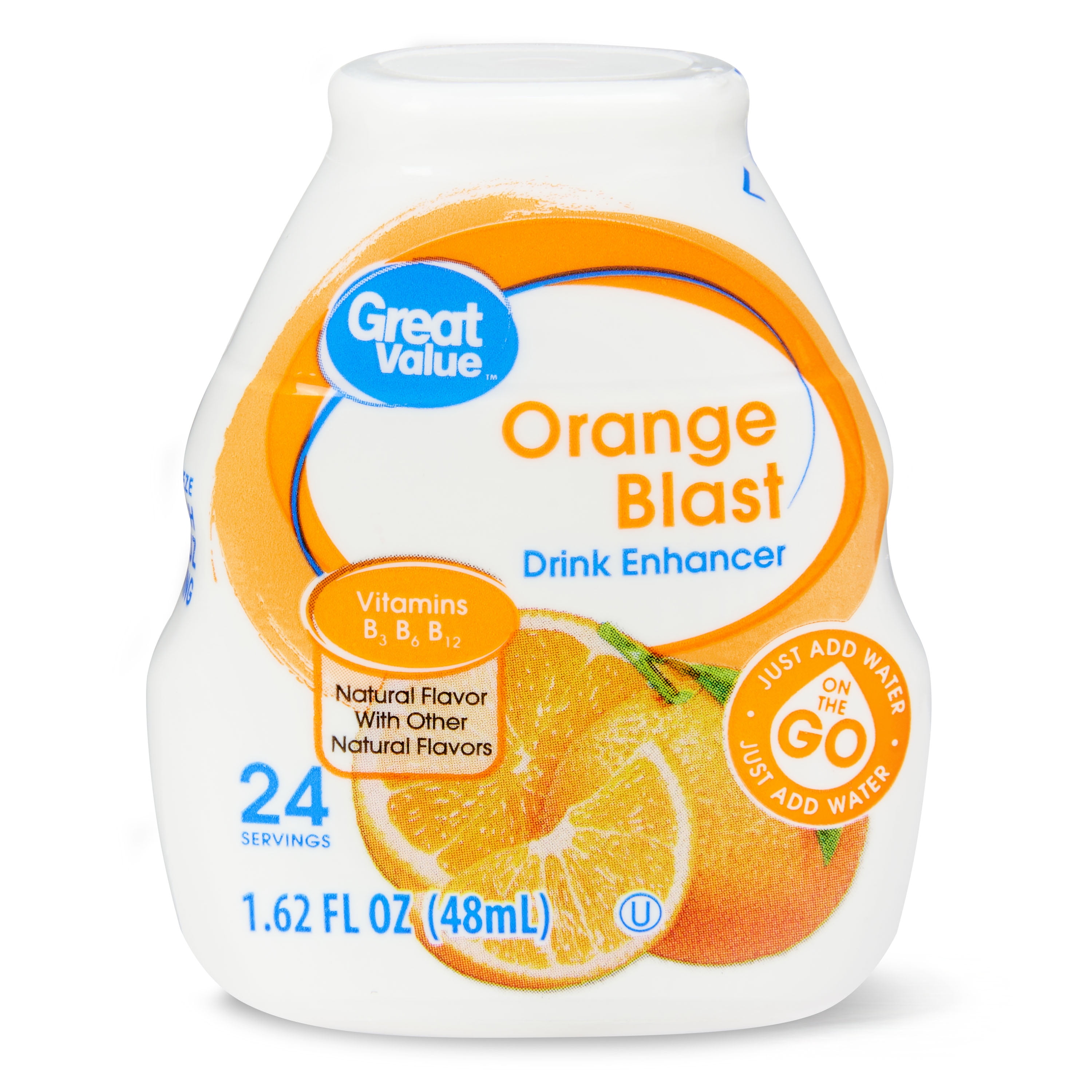 Great Value Liquid Drink Enhancer, Orange Blast, 1.62 Fl
