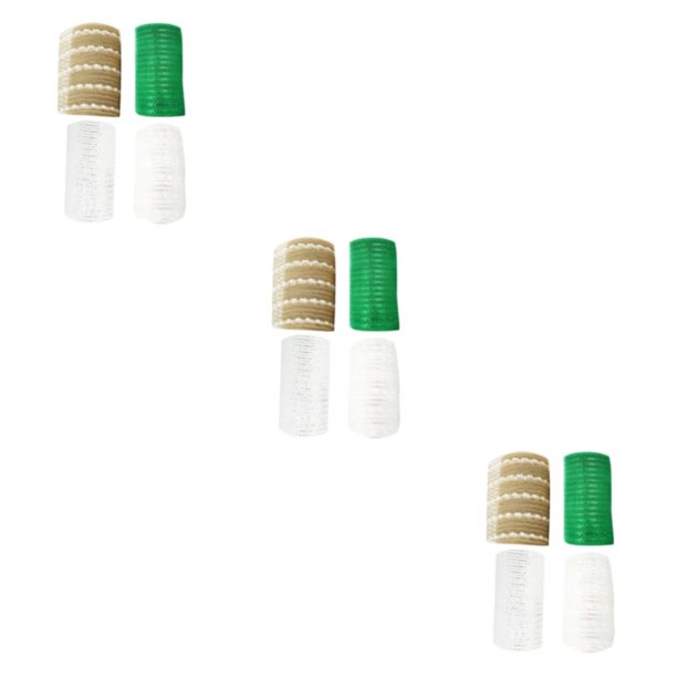 Cinta de malla decorativa Advancent 5 rollos 6 x 10 yardas lámina metálica para coronas de Halloween