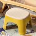 thumbnail image 6 of Mnhhatv Stackable Plastic Mini Stool With Skidproof Pads, Reinforced Build, Wide Comfortable Seat, Space‑Saving Storage, Versatile For Shoe Changing Bathroom Living Room, Gray Orange Yellow, 6 of 6
