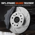 thumbnail image 6 of VEVOR Front Rear Brake Kit for 2014-2018 Chevy Silverado GMC Sierra 1500, 2015-2020 Suburban Tahoe Yukon XL Escalade ESV, Drilled & Slotted Brake Rotors Ceramic Brake Pads Replacement Kit, 6 of 9