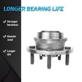 thumbnail image 5 of Bode-man Pair Front Wheel Hub and Bearing Assembly for 2005-2010 Dodge Dakota 06-09 Mitsubishi Raider NO-ABS, 5 of 7