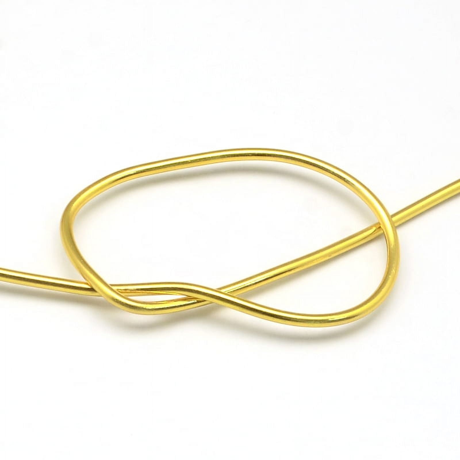 Anodized Aluminum Wire Bendable Metal Craft Wire Flexible Craft Wire for Beading Jewelry Craft Making Gold 18 Gauge 1.0mm 200m/500g(656.1 Feet/500g)