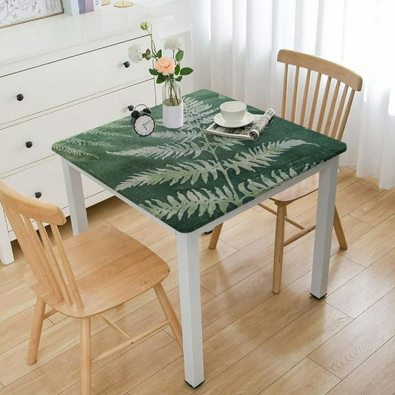 BANET Vinyl Tablecloth Flannel Backed Stain-Resistant Table Cloth Oil-Proof Wipeable Indoor/Outdoor and Dining Table Cover (Square) 36*36