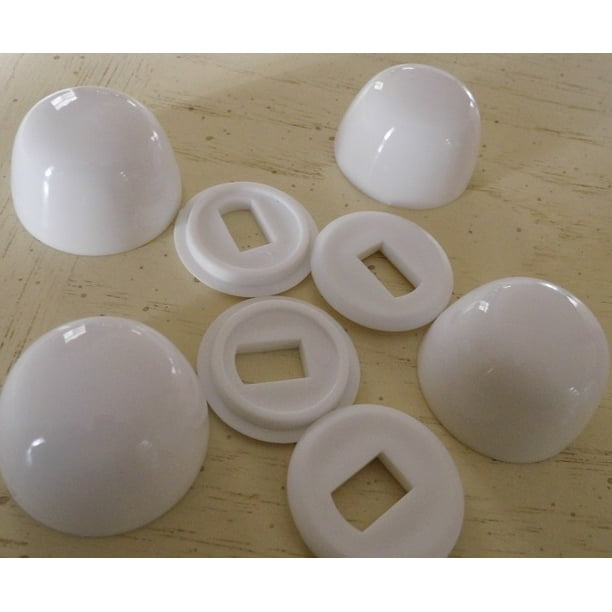 NuFlush Toilet Bowl Bolt Cap 1 Pair Round with washer