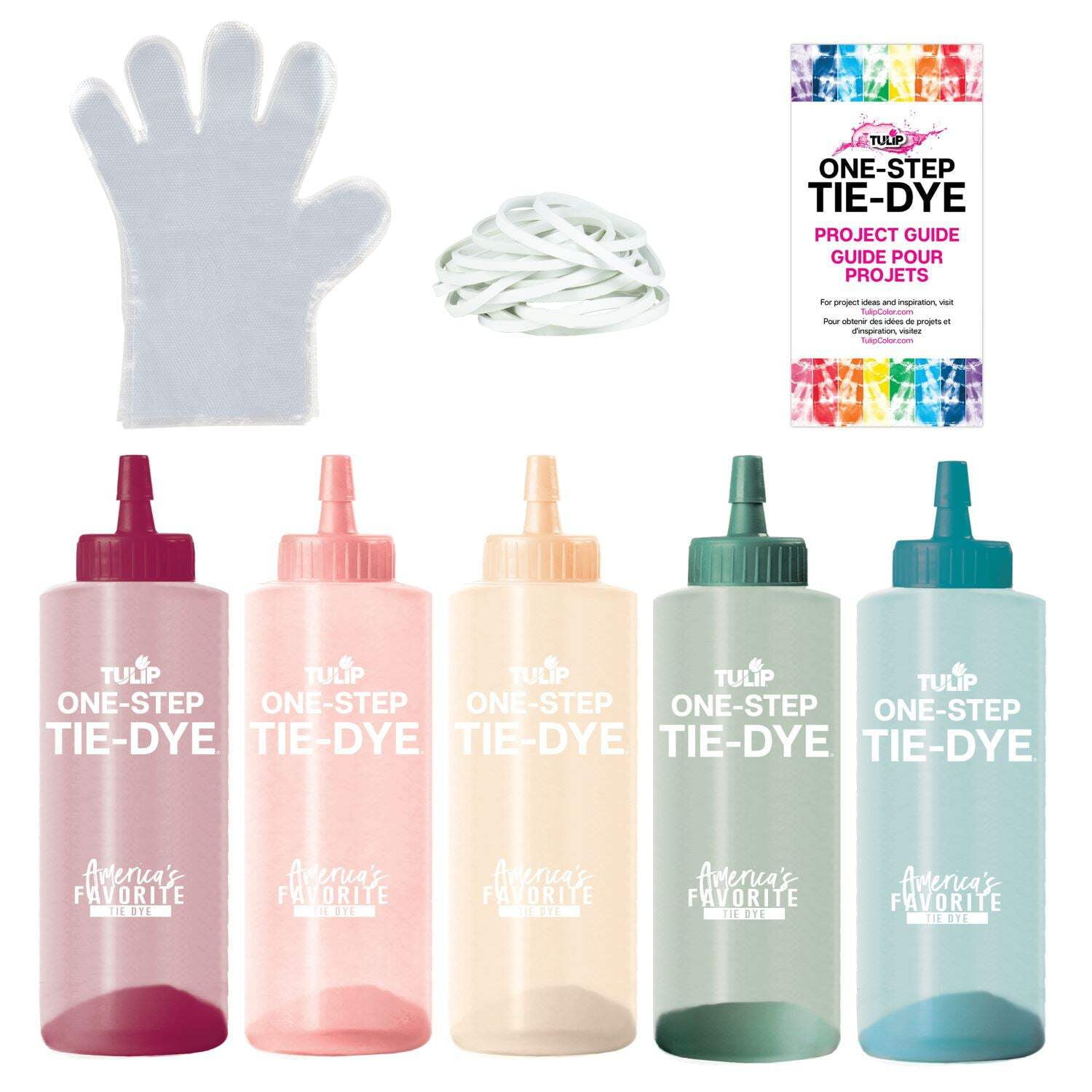 Tulip One-Step Tie-Dye 5 Color Kit Wilderness, Nature-Inspired Colors in 8 fl oz Bottles