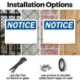 thumbnail image 3 of Blank Write OSHA Notice Aluminum Sign 14 Inch x 10 Inch - 5 Pack, 3 of 8