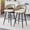 Beige,Black, variant on NEW Set of 2 Gray Velvet Dining Chairs with Black Legs, Modern Upholstered Accent Chairs for Dining Room & Kitchen