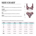 thumbnail image 2 of Kdxio Skull Blue Flower Print Women's 2 Piece High Waisted Wrap Spaghetti Strap Summer Swimsuit Bikini Set-XX-Large, 2 of 5