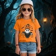 thumbnail image 2 of Staki Fall Shirts for Girls Halloween Shirts for Kids Toddler Girls T-Shirts Clothes Short Sleeve Cotton Tee(Orange,5-6 Years), 2 of 5