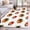 White, variant on Round Area Rugs Collection 3 Ft, Cute Ladybugs Non-Slip Residential Carpet, Spring Botanical Leaves Beige Indoor Crawling Mats Doormat Runner Rugs Play Mat forBedroom