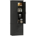 thumbnail image 1 of HOMCOM Tall Pantry Cabinet, 67" Farmhouse Kitchen Storage Cabinet, Black, 1 of 10