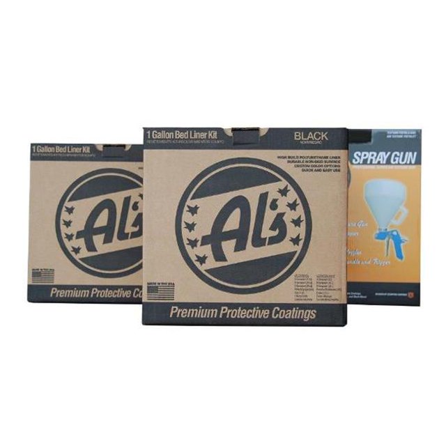 Als Liner ALS-199 Premium DIY Polyurethane Liner One Truck Kit, Black