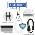 thumbnail image 3 of AirTamer A310W Rechargeable Personal Air Purifier with Ionic Technology, Portable Wearable Air Cleaner, USB Rechargeable, White with Metal Travel Case, 3 of 10