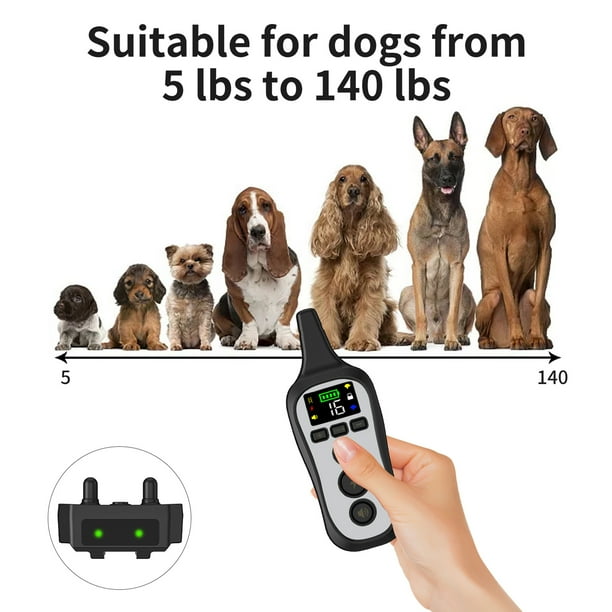 Abody Dog Collar Barker Remote Control Dog Trainer Electric Shock Collar Dog Training Equipment Black