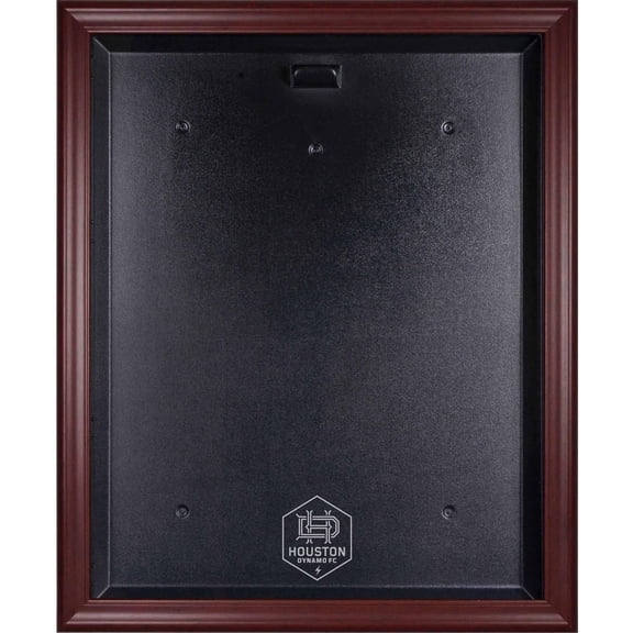 Houston Dynamo Mahogany Framed Team Logo Jersey Display Case