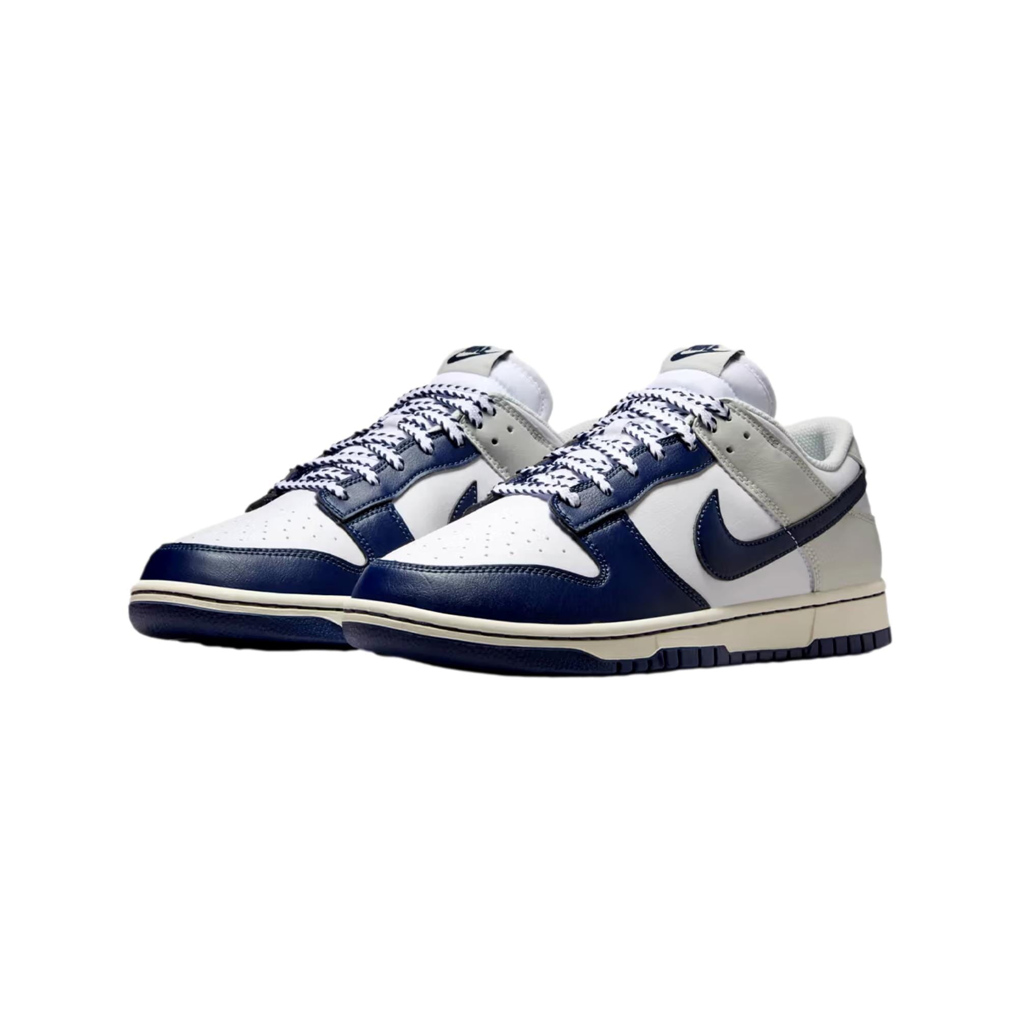 Men's Nike Dunk Low Retro White/Midnight Navy (IM2222 101) - 9