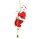 thumbnail image 3 of Escalera de cuerda que sube de Papá Noel con música, ornamento colgante eléctrico del juguete de la muñeca de la felpa de Papá Noel, 3 of 5
