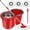 Red, variant on Spin Mop And Bucket With Wringer Set, 360° Mop And Bucket System With 3 Microfiber Mop Refills And 61" Extended Handle For Floor Cleaning