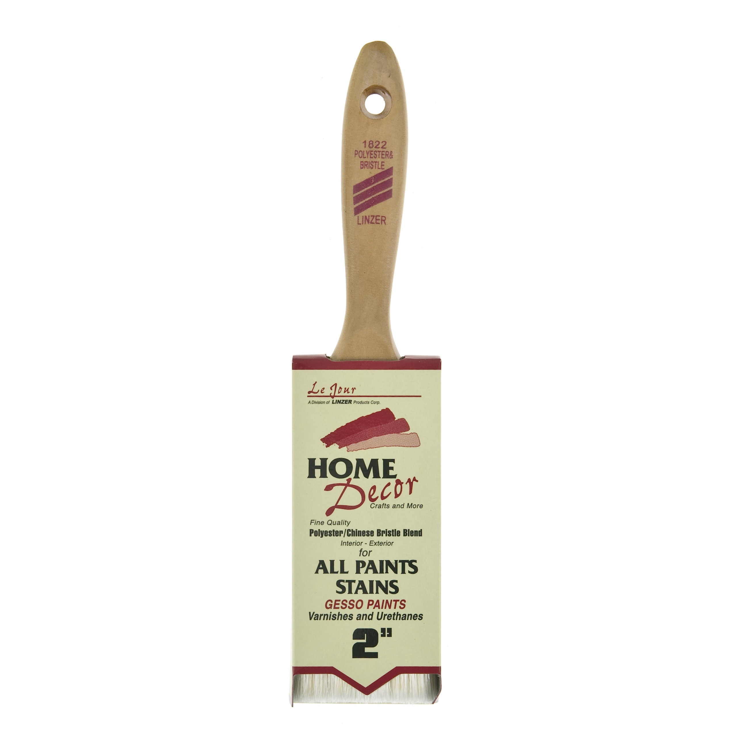 Linzer Brush Varnish & Chip Brush, Chinese Bristle/Polyester Blend, 2'